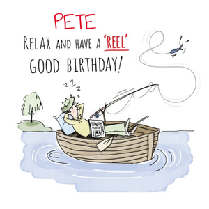 Moonpig Illustrated Fisihing Birthday Card