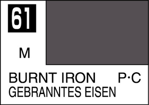 Mr. Hobby Mr. Colour - 061 - Burnt Iron 10ml Acrylic Model Paint