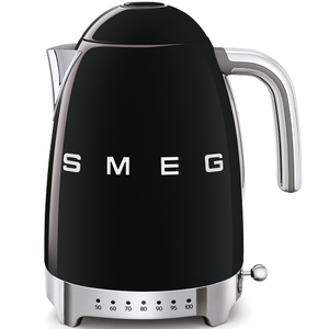 Smeg KLF04BLUK 50`s Style Variable Temperature Kettle - Black