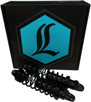 Legend Air Suspension 13 Inch Revo A Heavy Duty Shocks For Harley Davidson 2006-Up Dyna Motorcycles (1310-0949)