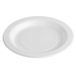 Festive Premium Plastic Luncheon Plate White 180mm - 50 / SLEEVE