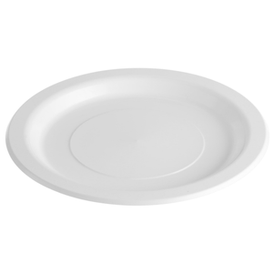 Festive Premium Plastic Dinner Plate White 230mm - 500 / CARTON