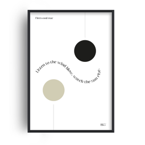 The Chain Fleetwood Mac Music Scandi Art Print