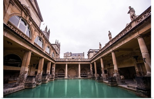 Ancient Roman Bath, Bath, England, UK