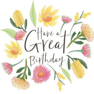 Moonpig Have A Great Birthday Floral Card
