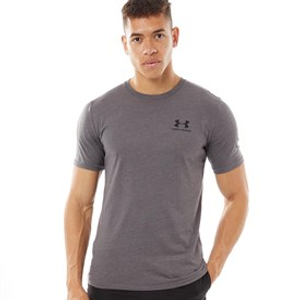 Under Armour Mens UA Sportstyle Left Chest Short Sleeve T-shirt Charcoal Medium Heather