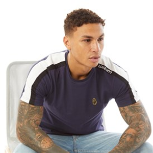 LUKE 1977 Mens Ciruela T-Shirt Navy