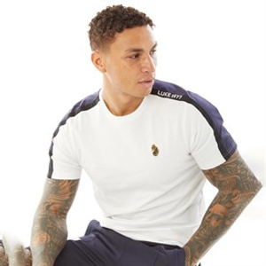 LUKE 1977 Mens Ciruela T-Shirt White
