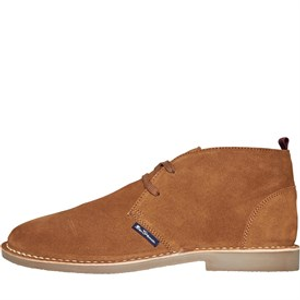 Ben Sherman Mens Hemmings Suede Chukka Boots Tan