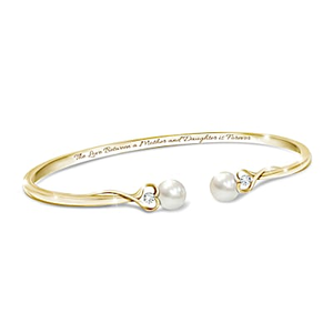 2-Diamond You're Always Loved Daughter Bracelet