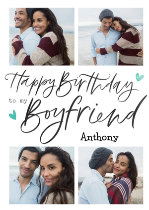 Allure Photo Upload Boyfriend Birthday Card