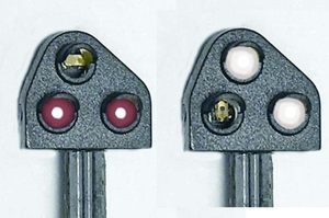 Train Tech Ground Position Signal Kit - Modern Red HO/OO Gauge TTGK1