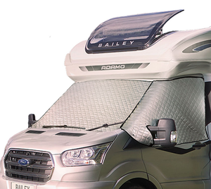 Premium Insulated Thermal Windscreen Cover - Ford Transit - Silver