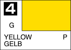 Mr. Hobby Mr. Colour - 004 - Yellow 10ml Acrylic Model Paint