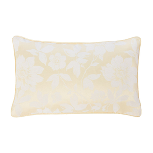 Lottie Lemon Luxury Jacquard Filled Boudoir Cushion (30cm x 50cm)