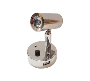 Nano LED USB Spot Light Chrome Natural White
