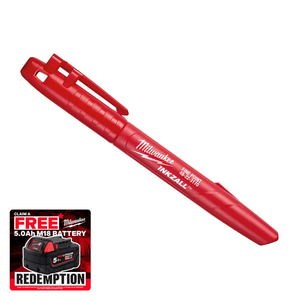 Milwaukee 48223170 INKZALL Fine Tip Marker Red