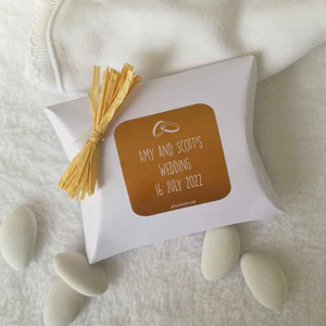 Square stickers for objects, personalised with up to 5 lines of the text of your choice. Quality and durable stickers. Free worldwide delivery