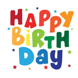 Moonpig Roshah Designs Colourful Typographic Lettering Stars Birthday Card