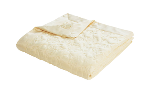 Lottie Lemon Luxury Quilted Throw (240cm x 160cm)