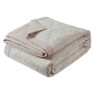 Paisley Natural Jacquard Bedspread (260cm x 260cm)
