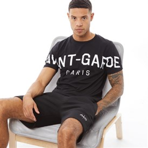 Avant Garde Mens Archive T-Shirt And Shorts Set Black