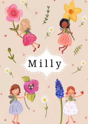 Love Lucy Illustration Fairy Customisable Birthday Card