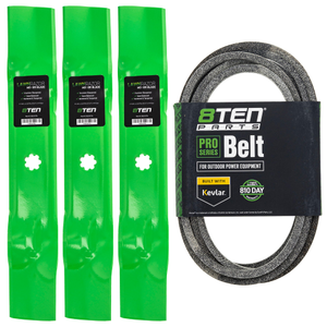Mower Blades & Deck Belt Kit For John Deere MK1007768