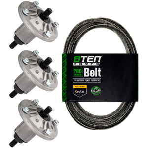 Deck Spindles & Flat Belt Kit For John Deere MK1001779