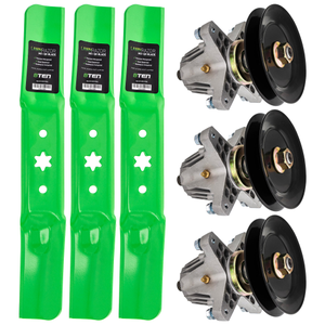 Deck Spindle & Mower Blade Kit For Cub Cadet Troy-Bilt Craftsman MK1002313