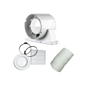 Airflow AUSHWTKT / 9041419 Aura 100mm Inline Extractor Fan Kit With Timer