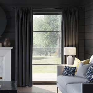 Stockholm, Black - Made to Measure Curtains