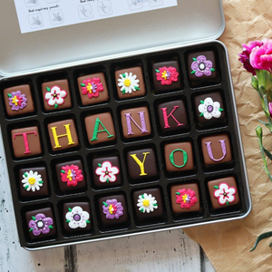 Personalised Bouquet Chocolates Medium Tin