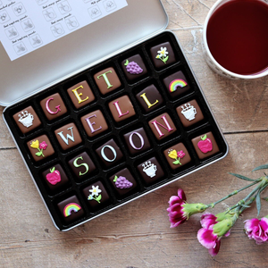 Personalised Get Well Soon Chocolates Medium Tin