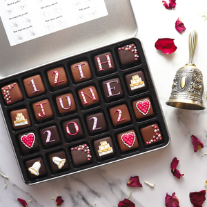 Personalised Wedding Chocolates Medium Tin