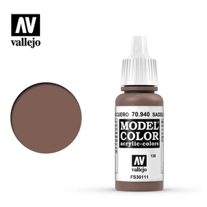Vallejo 940 Model Colour Saddle Brown 18ml Paint Dropper Bottle