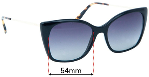 Sunglass Fix Replacement Lenses for Prada SPR12X - 54mm Wide