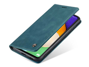CaseMe Slim Synthetic Leather Wallet Case with Stand for Samsung Galaxy A53 5G - Teal
