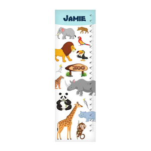 Zoo Wall Decal Height Chart