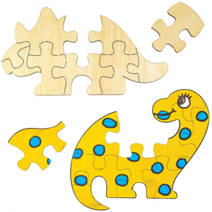 Puzzle Dinosaurier aus Holz