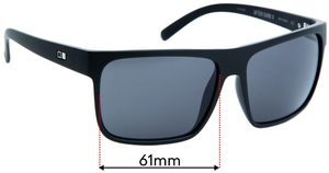 Sunglass Fix Replacement Lenses for Otis After Dark X - 61mm Wide