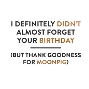 Friends Ukg Hanson White Illustration Typographic Funny Birthday Forgetful Card