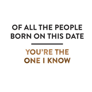 Friends Ukg Hanson White Illustration Typographic Funny Birthday Card