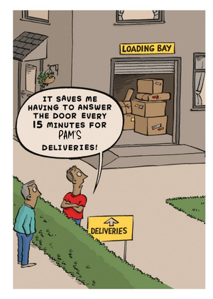 Humorous Loading Bay Birthday Card