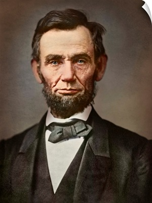 Vintage portrait of President Abraham Lincoln.