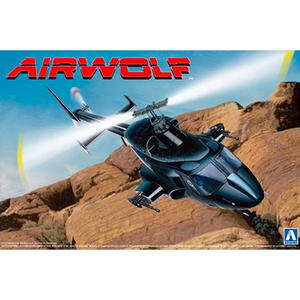 Aoshima 06352 Airwolf Helicopter w/Clear Body  1:48 Model Kit