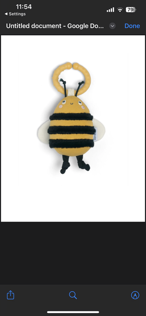 Mamas & Papas Bee Linkie Teething Toy