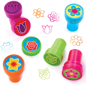 Tampon encreur motif fleurs