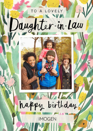 Floral Daughter-in-Law Birthday Card