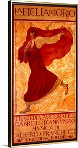 La Figlia di Lorio, Vintage Poster, by Adolfo de Carolis